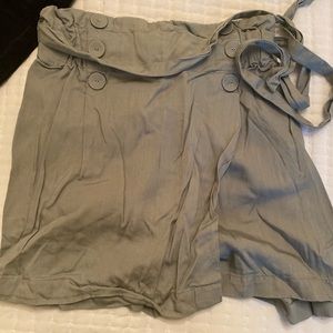 Olive green shorts/skirt